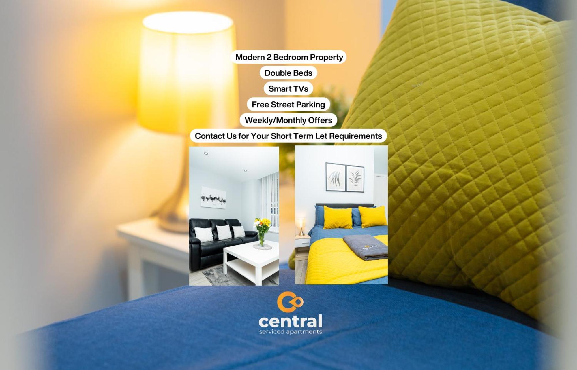 Central Serviced Apartments - 2 Bedroom - Ground Floor - Monthly & Weekly Bookings Welcome - Free Street Parking - 2 Double Beds - Wifi - Smart Tvs In Rooms - Fully Equipped - Heating 24-7 - Contractor & Short Stay Favourite Dundee Ngoại thất bức ảnh